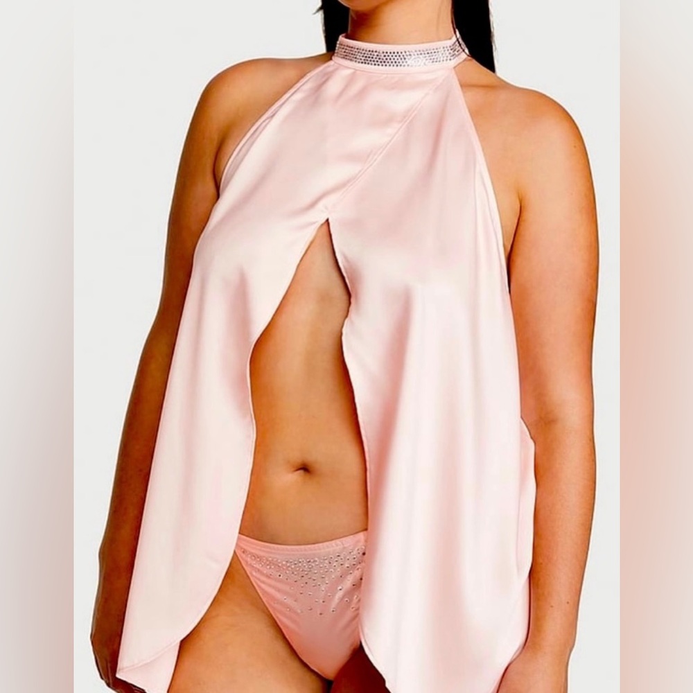 VICTORIA’S SECRET Sugar Coated Rhinestone High-Neck Babydoll